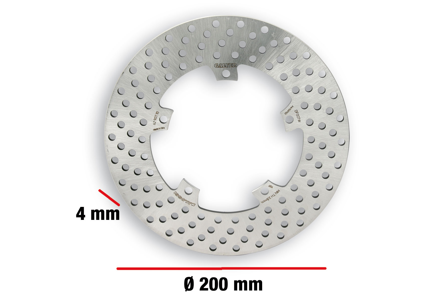 Disco de freno BRAKE POWER DISC MHR Ø externo 200 - espesor 4 mm